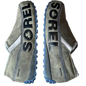 Sorel Fairbanks Waterproof Slip On All Weather Shoe Gray Leather Men 9 UK8 EU 42